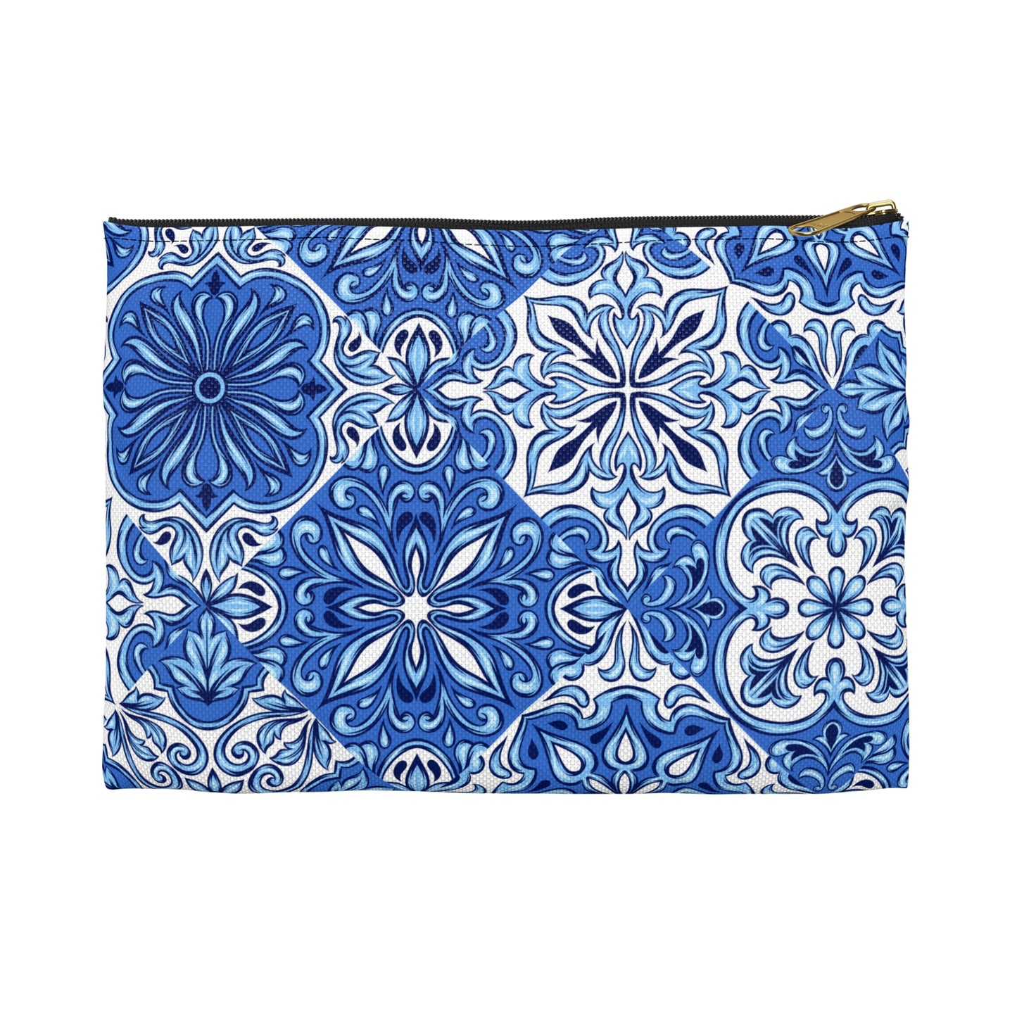 Accessory Pouch Travel Bag Make-up Cosmetic Mosaic Tiles Portugal Blue Spain