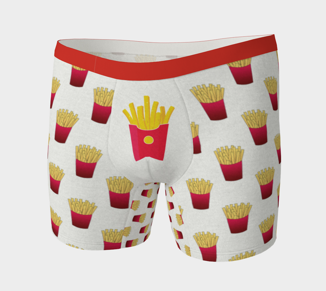 Boxer Briefs Underwear For Men Comfortable French Fries Funny