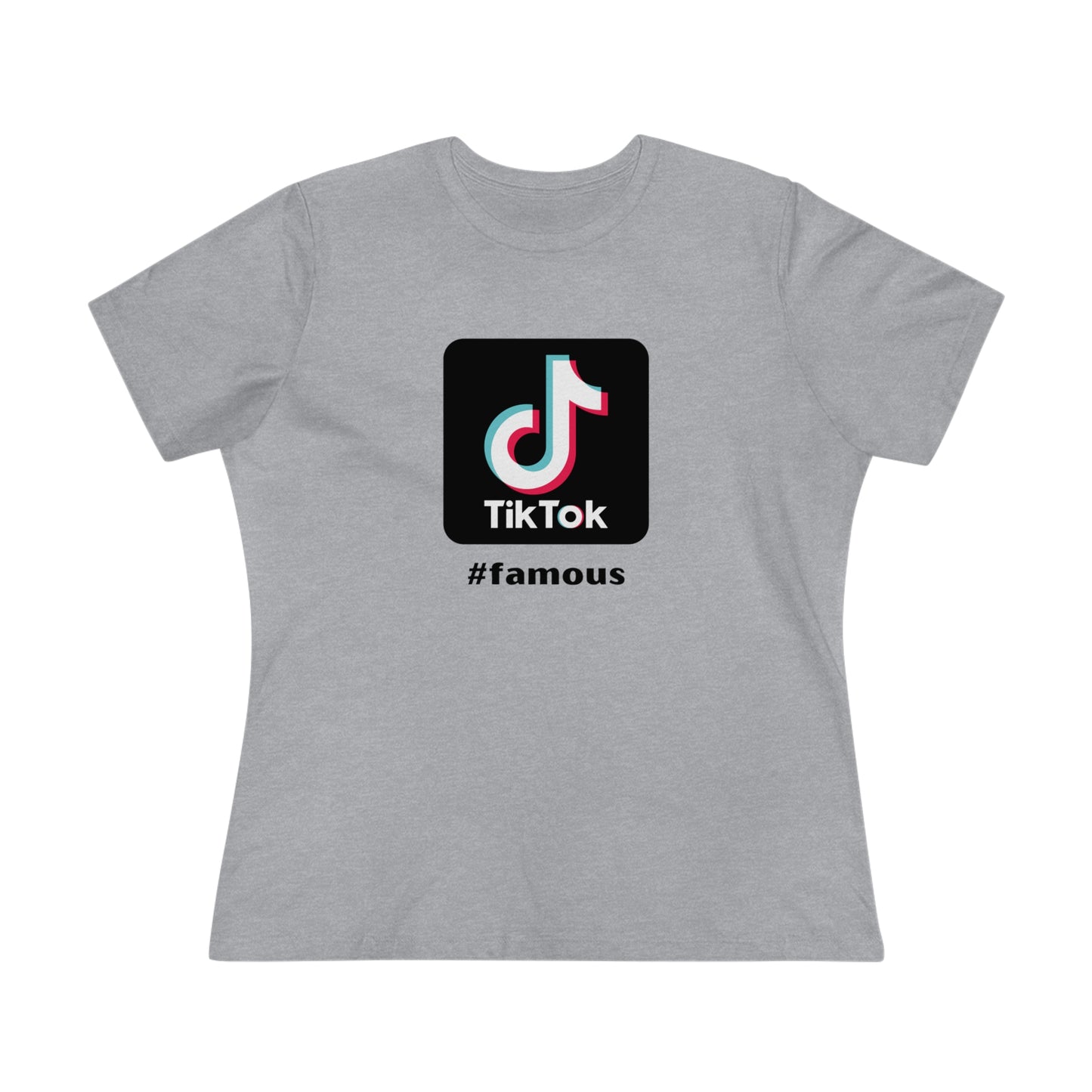 T-Shirt Bella+Canva Social Media Tok Famous Viral Women Men Premium Tee