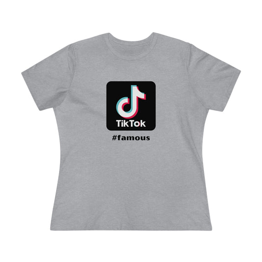 T-Shirt Bella+Canva Social Media Tok Famous Viral Women Men Premium Tee