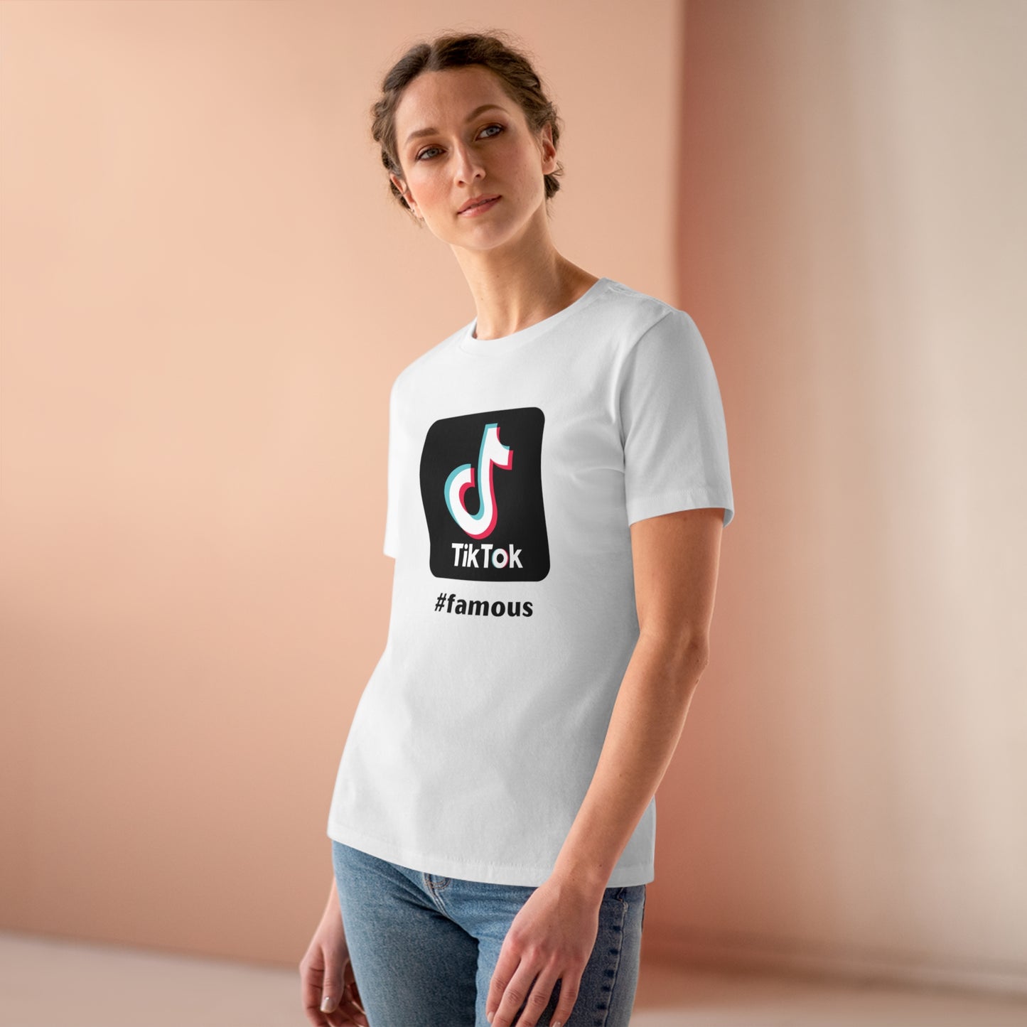 T-Shirt Bella+Canva Social Media Tok Famous Viral Women Men Premium Tee