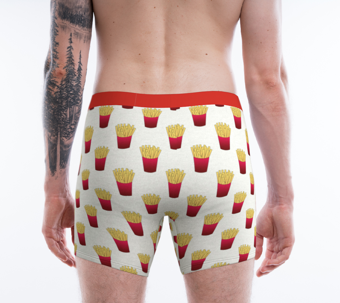 Boxer Briefs Underwear For Men Comfortable French Fries Funny