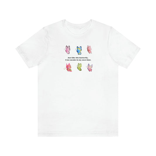 T-Shirt Bella + Canva Butterfly Short Sleeve Tee Later in Life