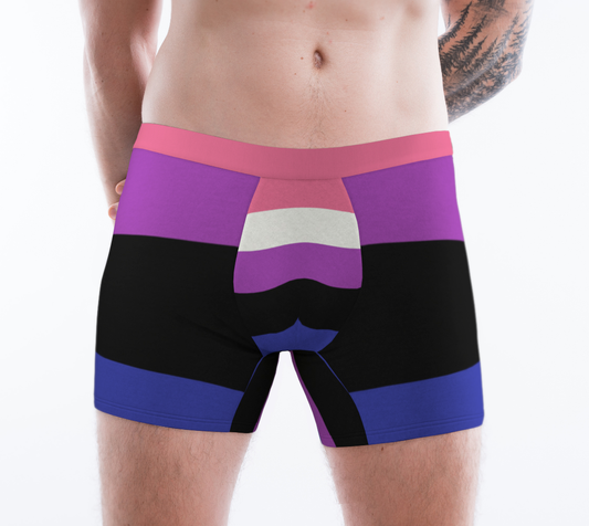 Boxer Briefs Underwear For Men Comfortable Gender Fluid Flag Colors