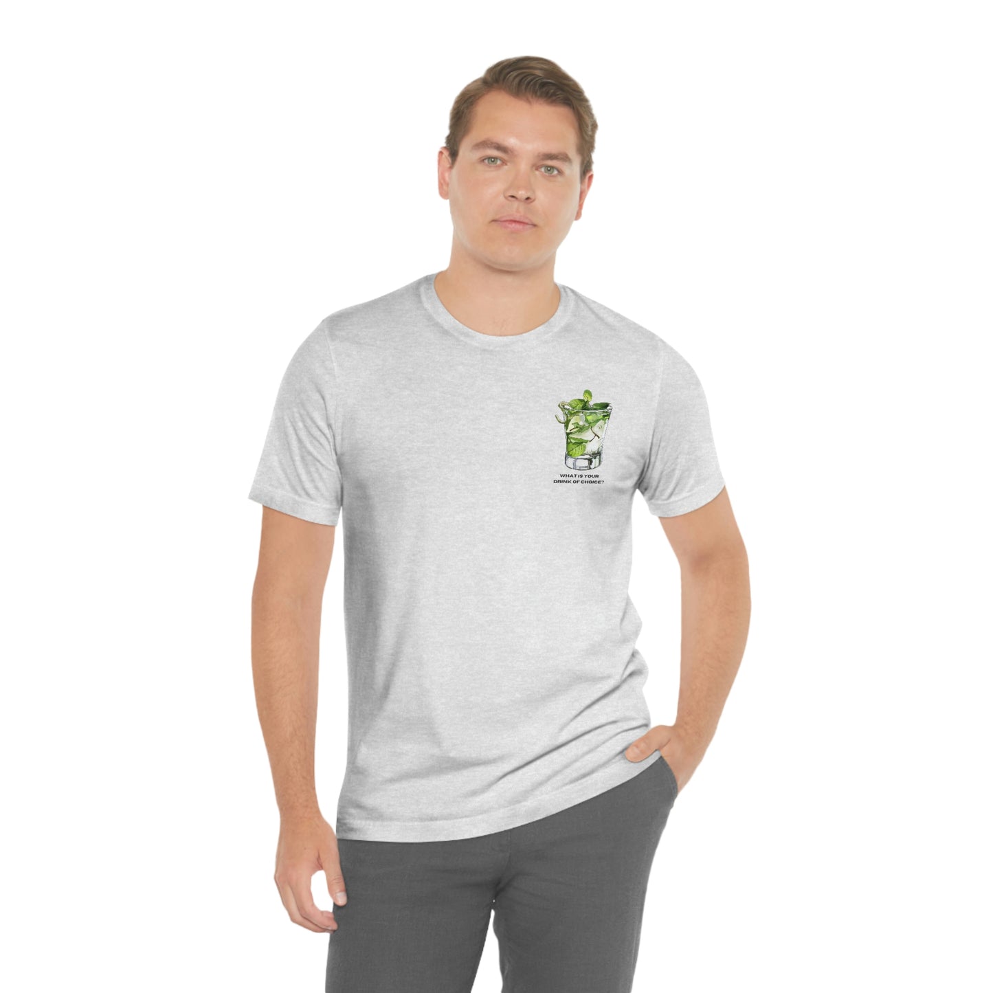 T-Shirt Bella + Canva Drink of Choice Mojito Unisex Jersey Short Sleeve Tee